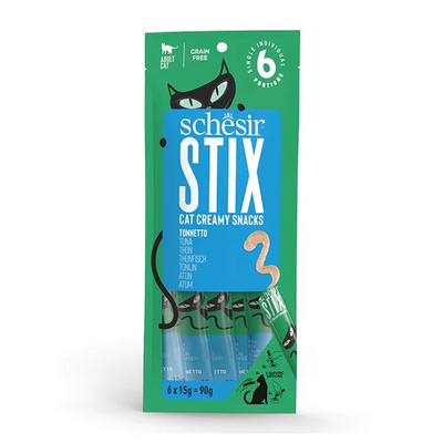 Schesir Cat Stix Ton Balıklı Krema Kedi Ödülü 6x15g - Lisinya