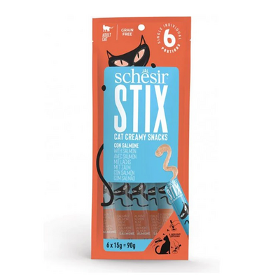 Schesir Cat Stix Somon Balıklı Krema Kedi Ödülü 6x15gr - Lisinya