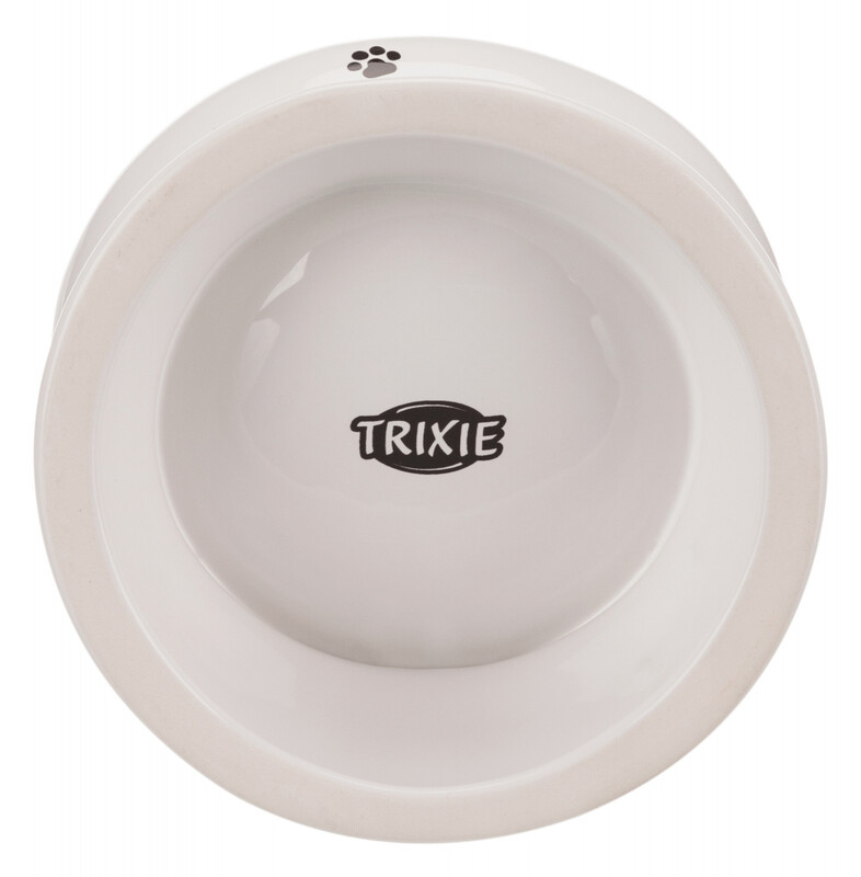 Trixie Kedi Mama ve Su Kabı  Yükseltilmiş  Ergonomik  Seramik  0 15ltø13cm  Beyaz - Lisinya