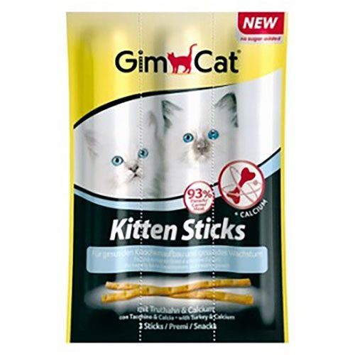 Gimcat Kedi Ödül Çubuğu Sticks Kitten Hindi 3x3gr - Lisinya