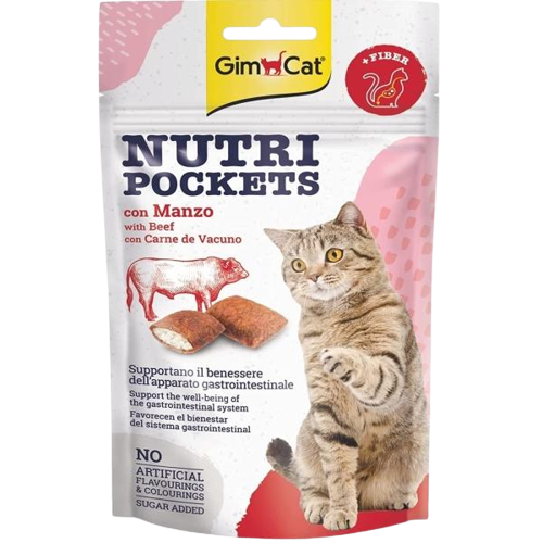 Gimcat Kedi Ödül Tableti Nutri Pockets Biftek Malt 60gr - Lisinya