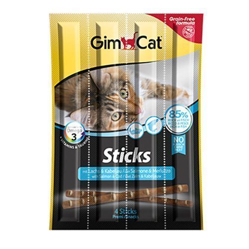 Gimcat Kedi Ödül Çubuğu Sticks Somon Morina 20gr - Lisinya