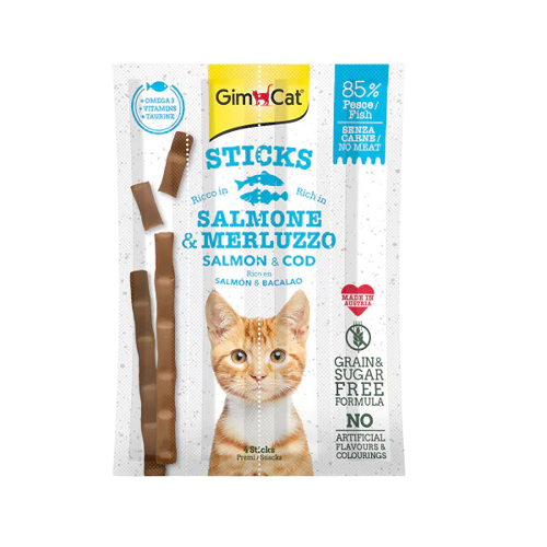 Gimcat Kedi Ödül Çubuğu Sticks Somon Morina 20gr - Lisinya