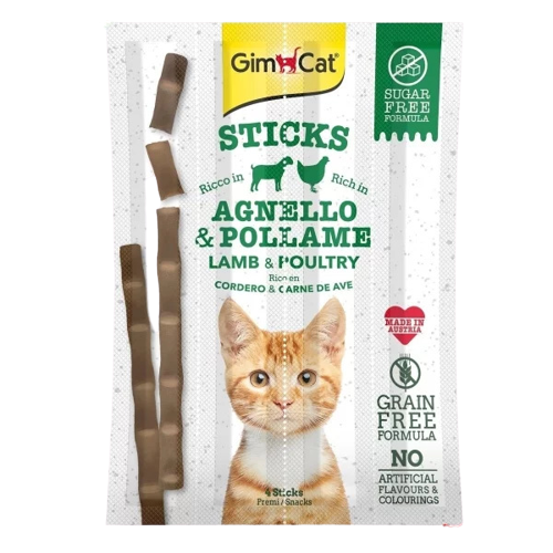 Gimcat Kedi Ödül Çubuğu Sticks Kuzu Tavuk 4lü 20gr - Lisinya