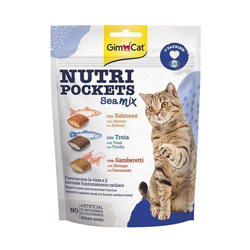 Gimcat Nutripockets Sea Mix Taurinli Kedi Ödül Tableti 150 Gr - Lisinya