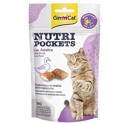 Gimcat Nutri Pockets Ördekli Kedi Ödül Maması 60 Gr - Lisinya