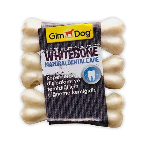 Gimdog Mordimi Ağız Ve Diş Sağlığı Için Sütlü Köpek Çiğneme Kemiği Üçlü 60 Gr - Lisinya