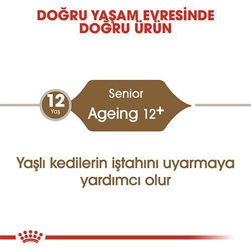 Royal Canin Ageing +12 Yaş Üzeri Yaşlı Kedi Maması 2 kg - Lisinya