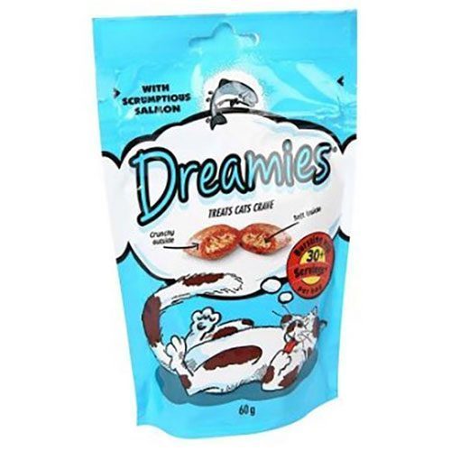 Dreamies İçi Dolgulu Somonlu Kıtır Kedi Ödülü 60 Gr - Lisinya