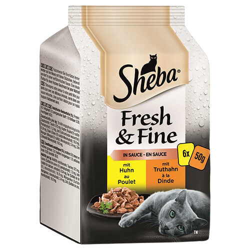 Sheba Fresh&Fıne Kümes Hayvanları Seçkisi 6x50 Gr - Lisinya