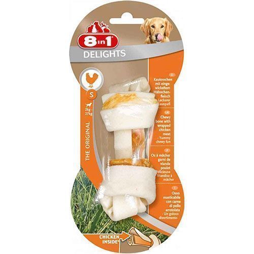 8 In 1 Delights Bones Tavuklu Ağız Bakım Kemiği SBoy 35 Gr - Lisinya