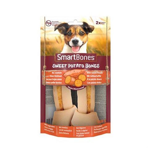 SmartBones Tavuk ve Tatlı Patatesli Medium Düğüm Kemik Köpek Ödülü 2'Li 158 Gr - Lisinya