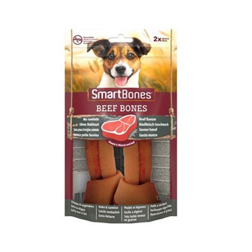 SmartBones Sığır Etli Medium Düğüm Kemik Köpek Ödülü 158 Gr - Lisinya