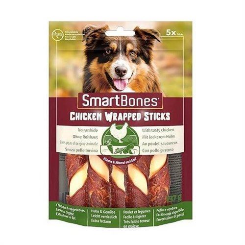 SmartBones Tavuk Sargılı Medium Stick Köpek Ödülü5'Li 137 Gr - Lisinya