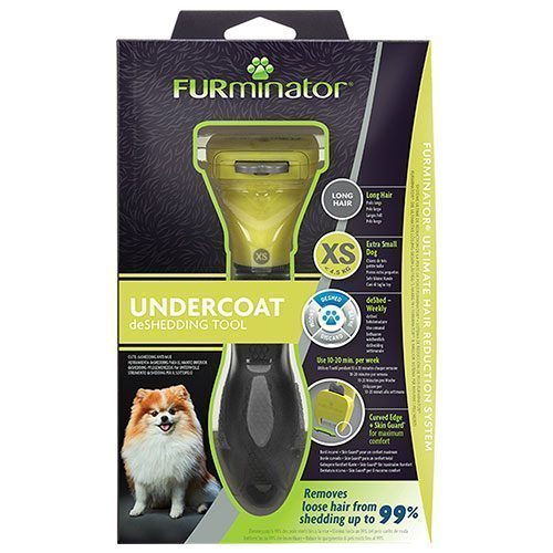 Furminator XS Uzun Tüylü Mini Boy Köpekler İçin Tüy Toplayıcı Tarak - Lisinya