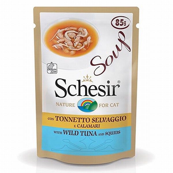 Schesir Ton Balıklı Kalamarlı Kedi Çorbası 85 Gr - Lisinya