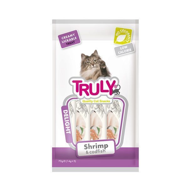 Truly Sıvı Kedi Ödülü Karides - Morina 5x14 Gr - Lisinya