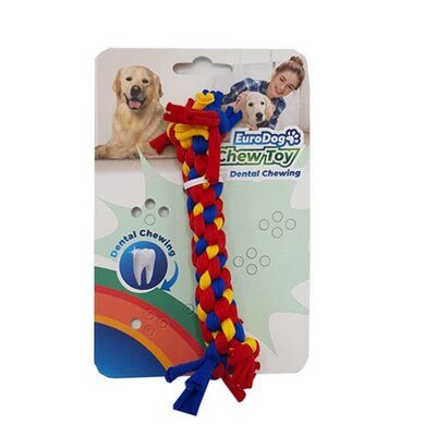 EuroDog Diş Kaşıma İpi 10cm (Sarı-Kırmızı-Mavi) - Lisinya