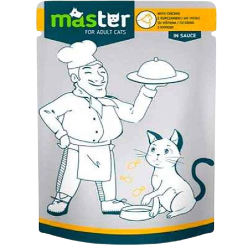 Master Tavuk Etli Pouch Kedi Maması 80 Gr. - Lisinya