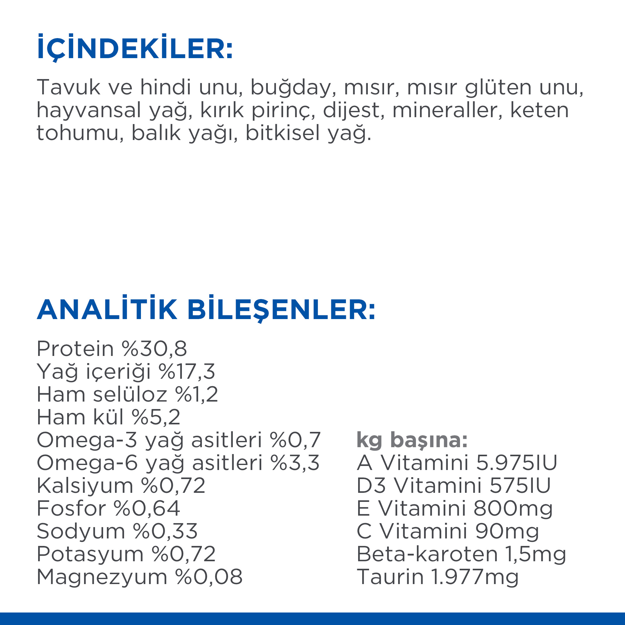 Hills Mature +7 Tavuklu Yaşlı Kedi Maması 3 Kg - Lisinya