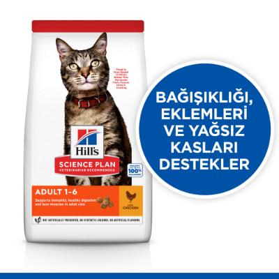 Hills Adult Tavuklu Yetişkin Kedi Maması 8+2 Kg - Lisinya