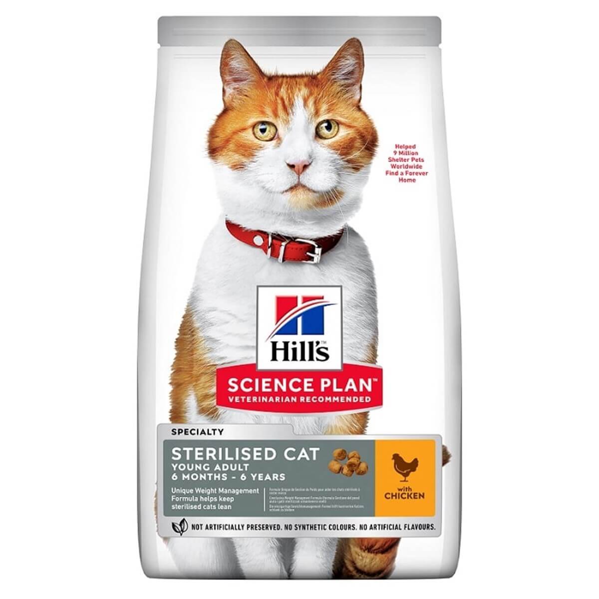 Hills Young Sterilised Tavuklu Kısırlaştırılmış Yetişkin Kedi Maması 10 Kg - Lisinya