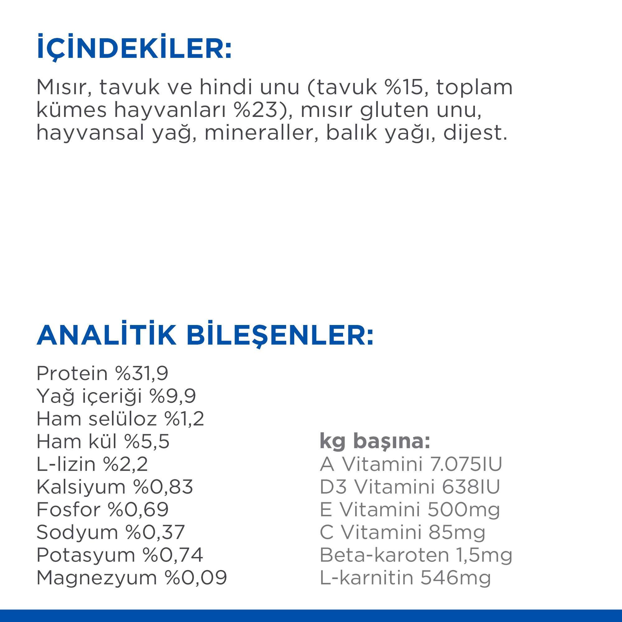 Hills Science Plan Tavuk Etli Kısırlaştırılmış Ked Maması 1.5 kg - Lisinya