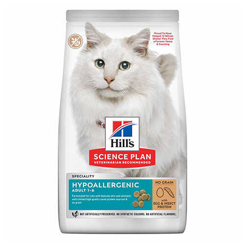 Hills Hypo-Allergenic Yumurta ve Larva ProteinliYetişkin Kedi Maması 1,5 kg