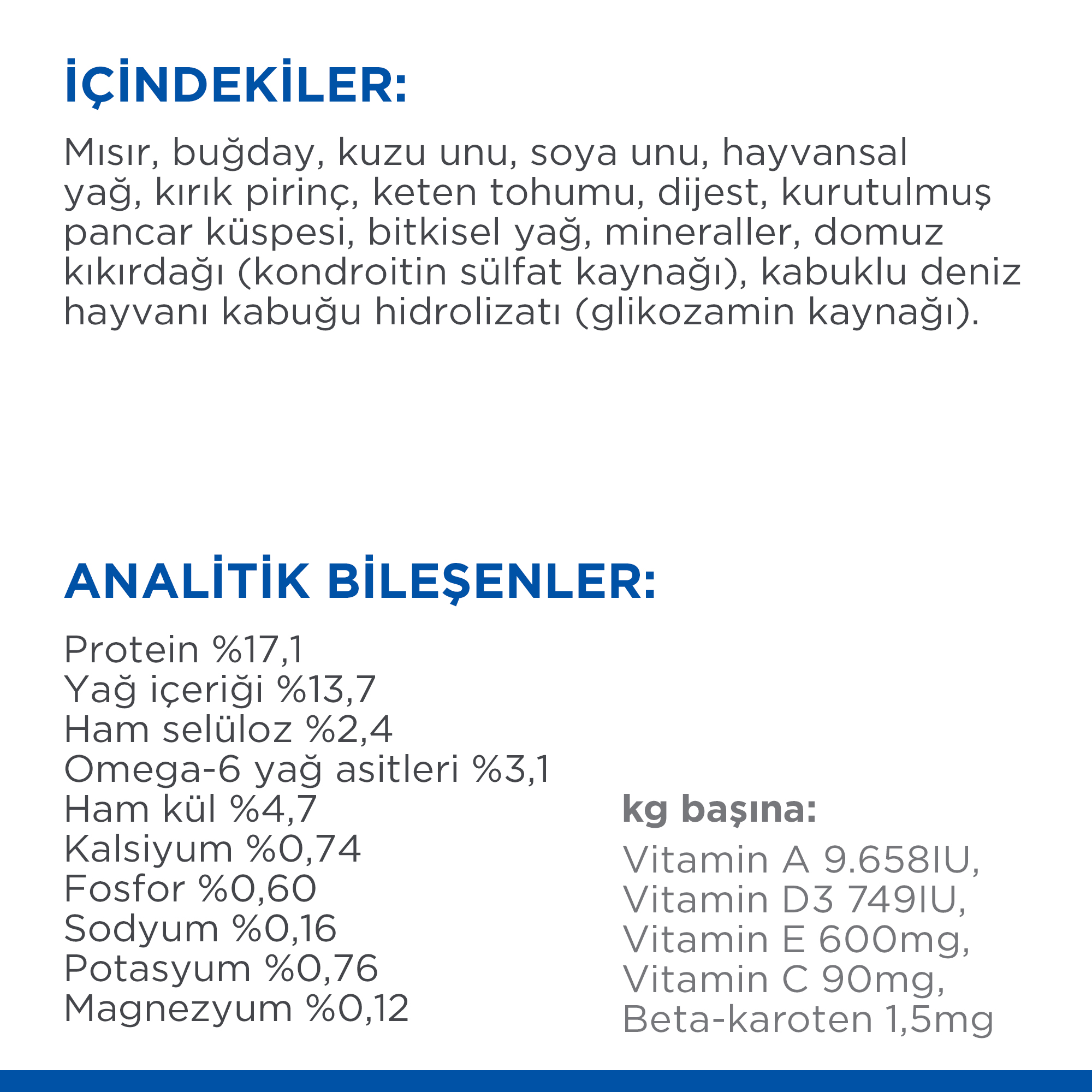 Hills Mature Senior +7 Medium Orta Irk Kuzu Etli Yaşlı Köpek Maması 2,5 Kg - Lisinya