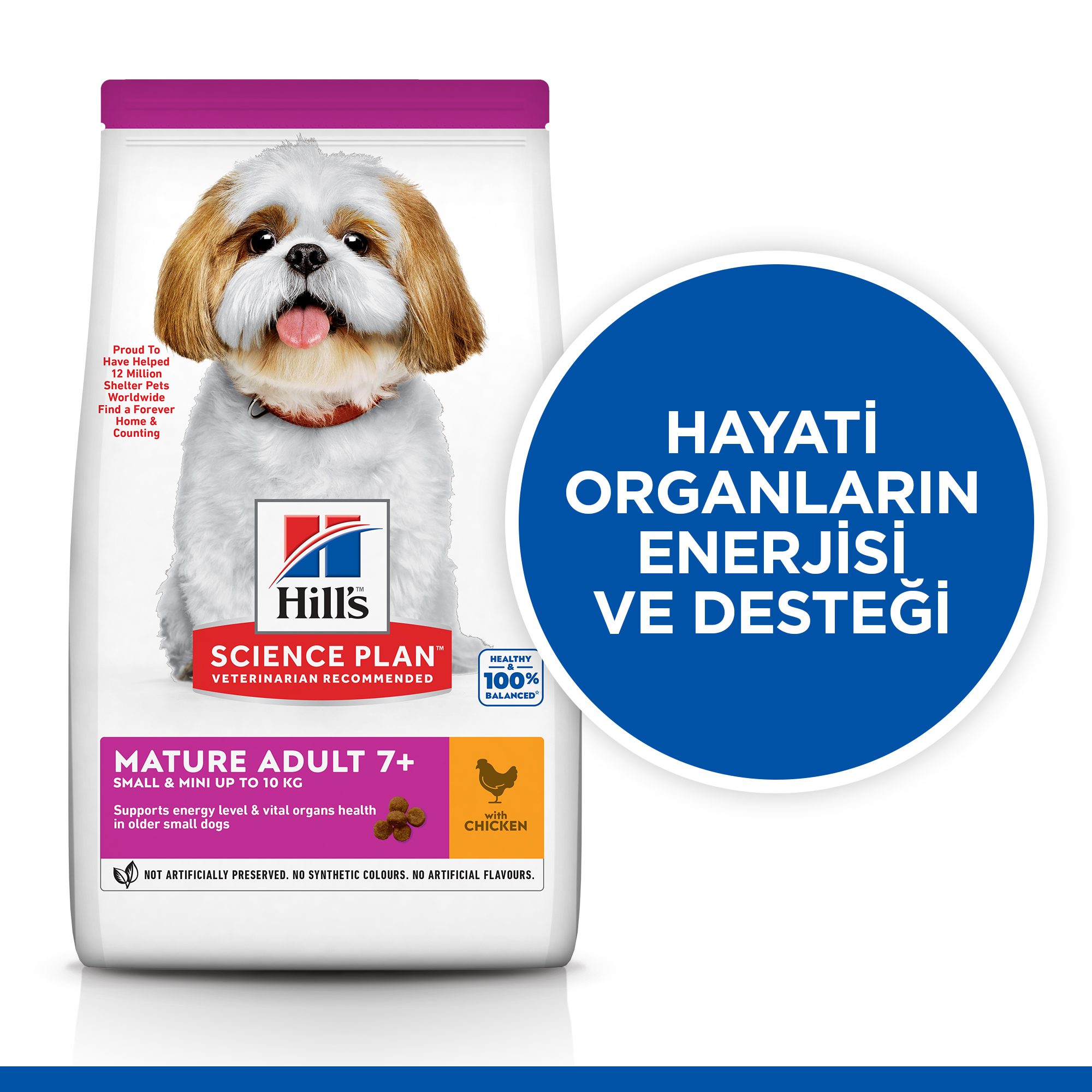 Hills Adult Small&Mini Tavuklu Küçük Irk Köpek Maması 3 Kg - Lisinya