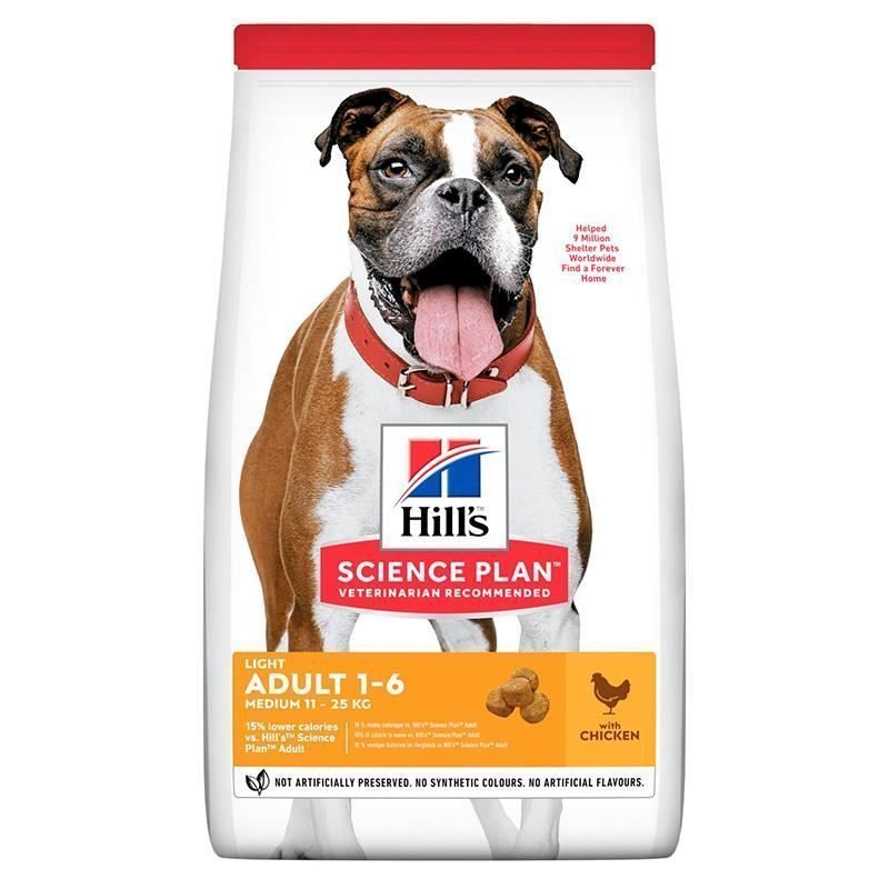 Hills Light Orta Irk Tavuklu Diyet Köpek Maması 14 Kg - Lisinya