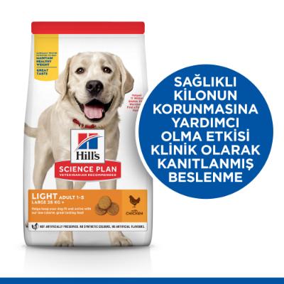 Hills Light Büyük Irk Tavuklu Diyet Köpek Maması 14 Kg - Lisinya