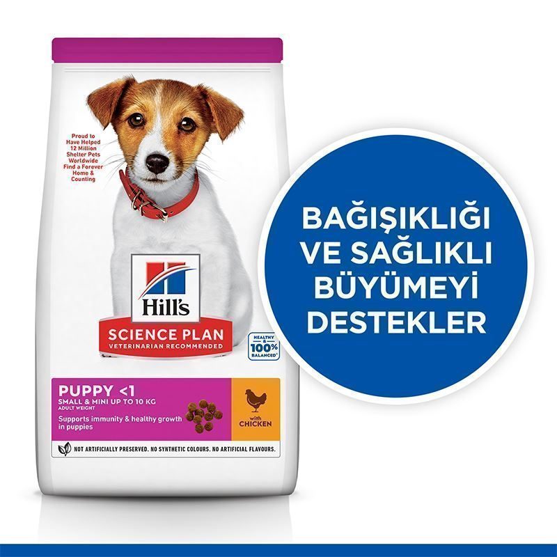 Hills Small Mini Küçük Irk Tavuklu Yavru Köpek Köpek Maması 1,5 kg - Lisinya