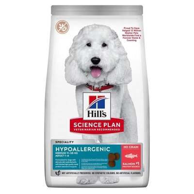 Hills Hypoallergenic Somonlu Küçük ve Mini Irk Tahılsız Yetişkin Köpek Maması 2.5 Kg - Lisinya