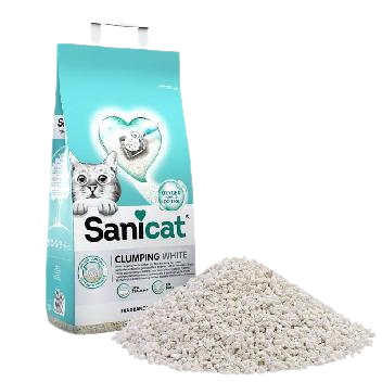 Sanicat Clumping White Kokusuz Süper TopaklananBeyaz Kedi Kumu 20 Lt - Lisinya