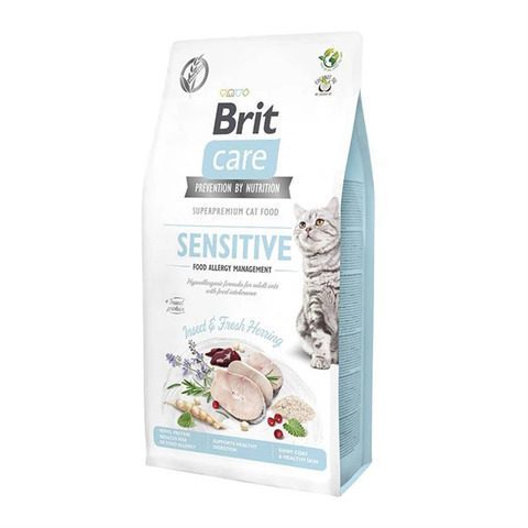 Brit Care Sensitive Hypo-Allergenic Larva Proteinl Tahılsız Yetişkin Kedi Maması 7kg - Lisinya