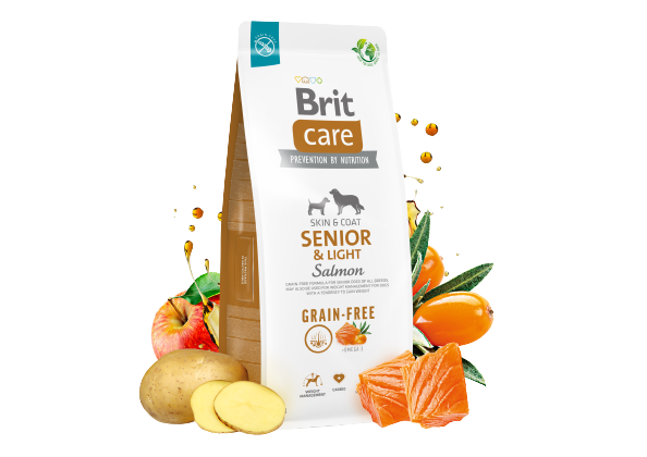 Brit Care Senior & Light Somonlu ve Patatesli Tahılsız Yaşlı Köpek Maması 12 Kg - Lisinya