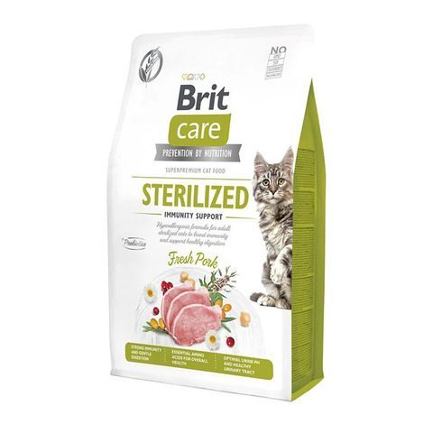 Brit Care Immunity Support Domuz Etli Tahılsız Kısırlaştırılmış Kedi Maması 2kg