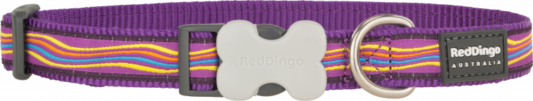 Red Dingo Dreamstream Desenli Mor Köpek Boyun Tasması 20mm - Lisinya