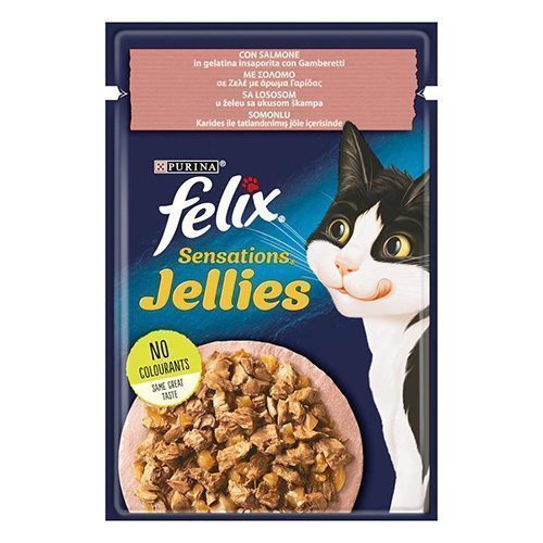 Felix Sensation Somon & Karidesli Kedi Yaş Maması 85 Gr - Lisinya