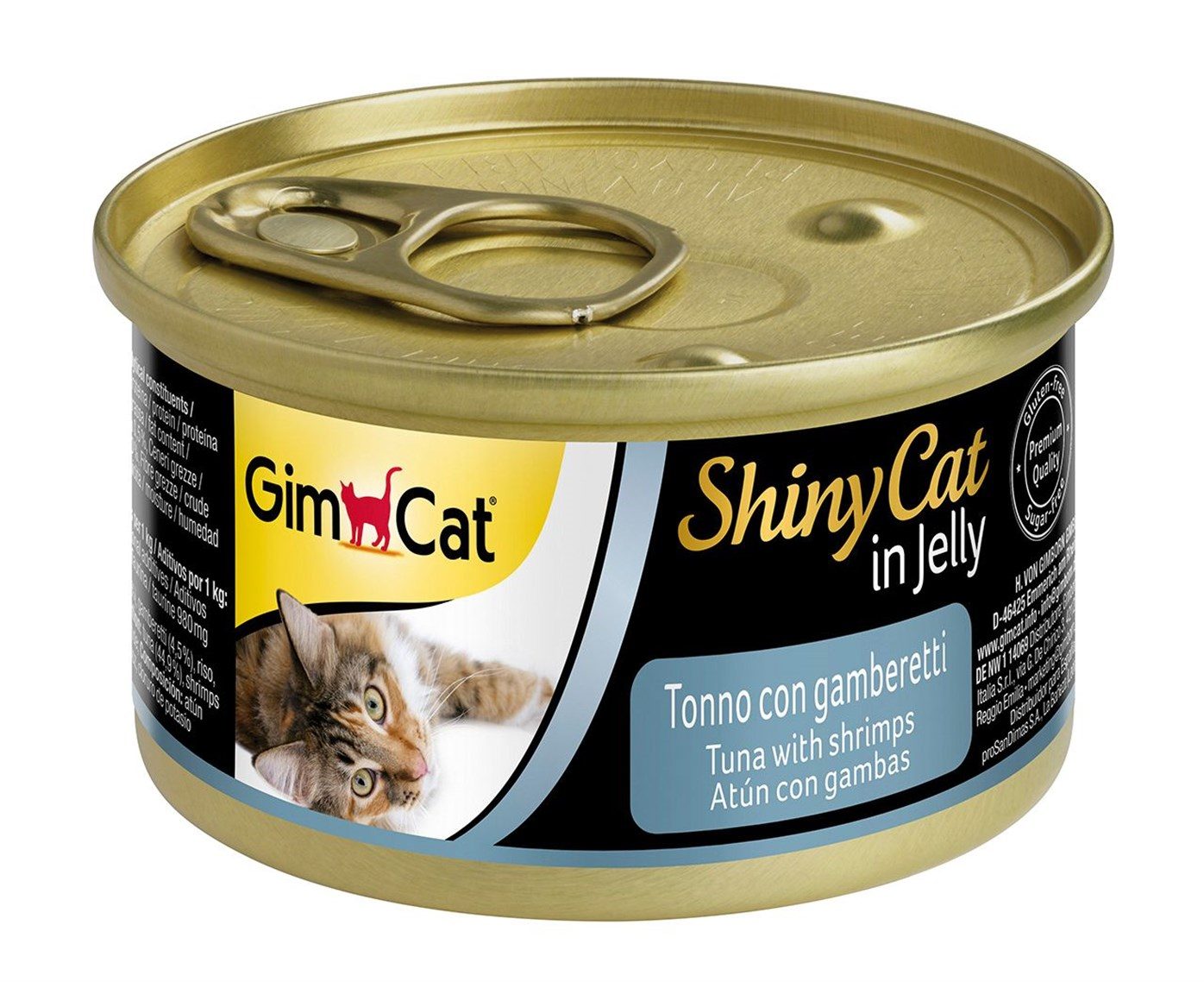 GimCat Shinycat Ton Balıklı ve Karidesli Kedi Konsrvesi 70 Gr - Lisinya