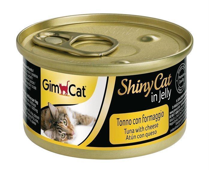 GimCat Shiny Cat Ton Balıklı ve Peynirli Kedi Konservesi 70 Gr - Lisinya