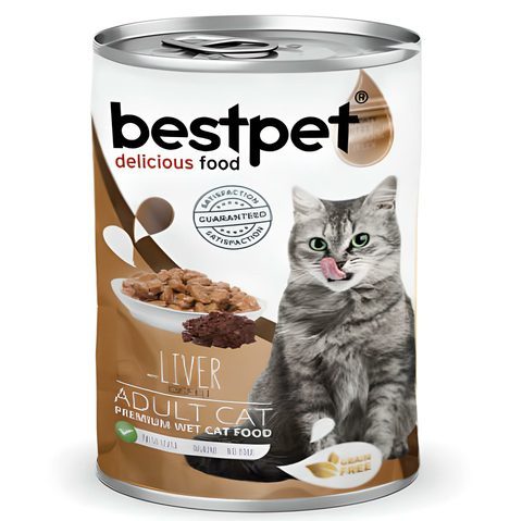 Bestpet Ciğerli Parça Etli Ve SosluYetişkin Kedi Konservesi 400 Gr - Lisinya