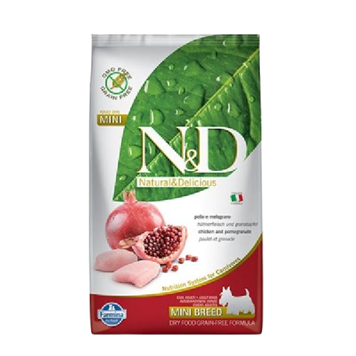 N&D Prime Tavuklu ve Narlı Küçük Irk Tahılsız Yetikin Köpek Maması 2,5 Kg - Lisinya