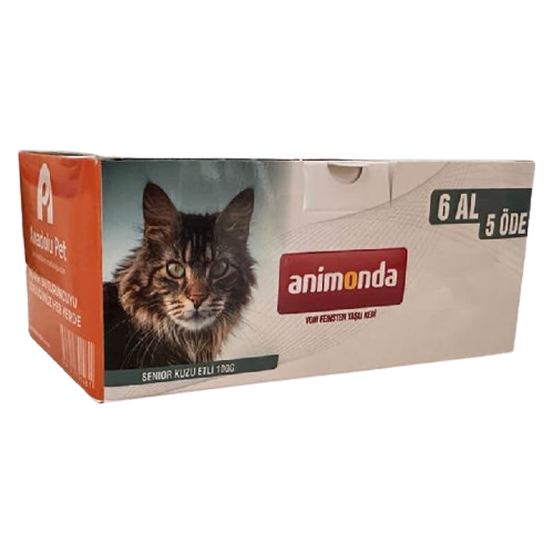 Animonda Vom Feinsten Kuzu Etli Yaşlı Kedi Konservesi 100gr (6 AL 5 ÖDE) - Lisinya