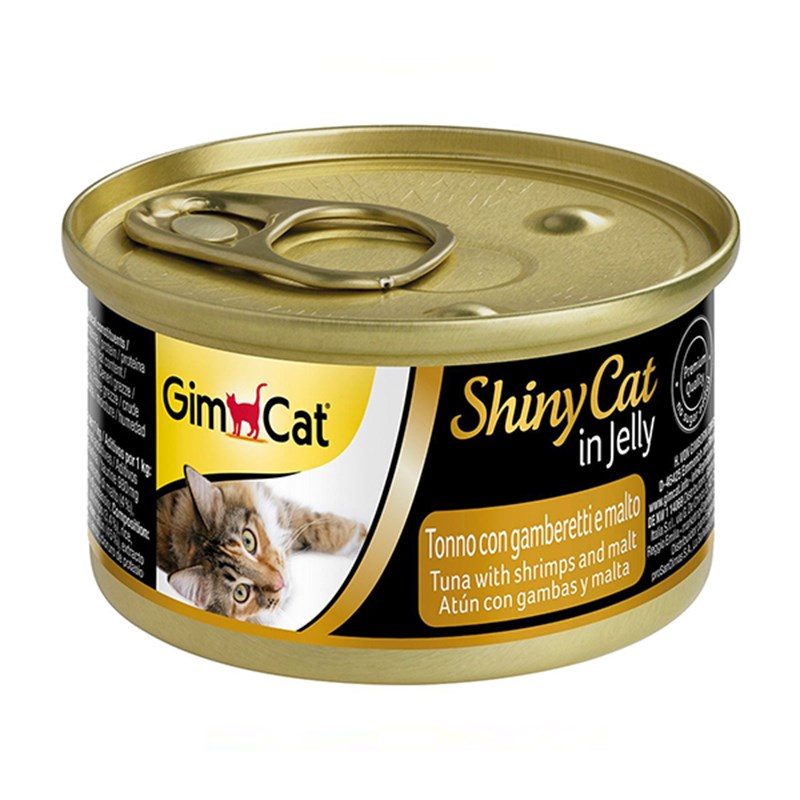 GimCat Shinycat Ton Balıklı ve Karidesli Malt Özlü Kedi Konservesi 70 gr - Lisinya