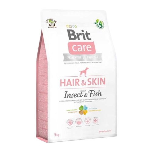 Brit Care Hair Skin Larva ve Balıklı Yetişkin Köpek Maması 3 Kg - Lisinya