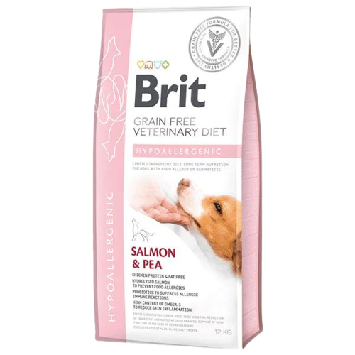 Brit Veterinary Diet Hypo-Allergenic Cilt Sağlığı Destekleyici Tahılsız Köpek Maması 12 Kg - Lisinya