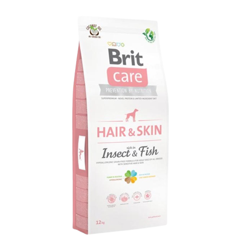 Brit Care Hair Skin Larva ve Balıklı Yetişkin Köpe Maması 12 Kg - Lisinya