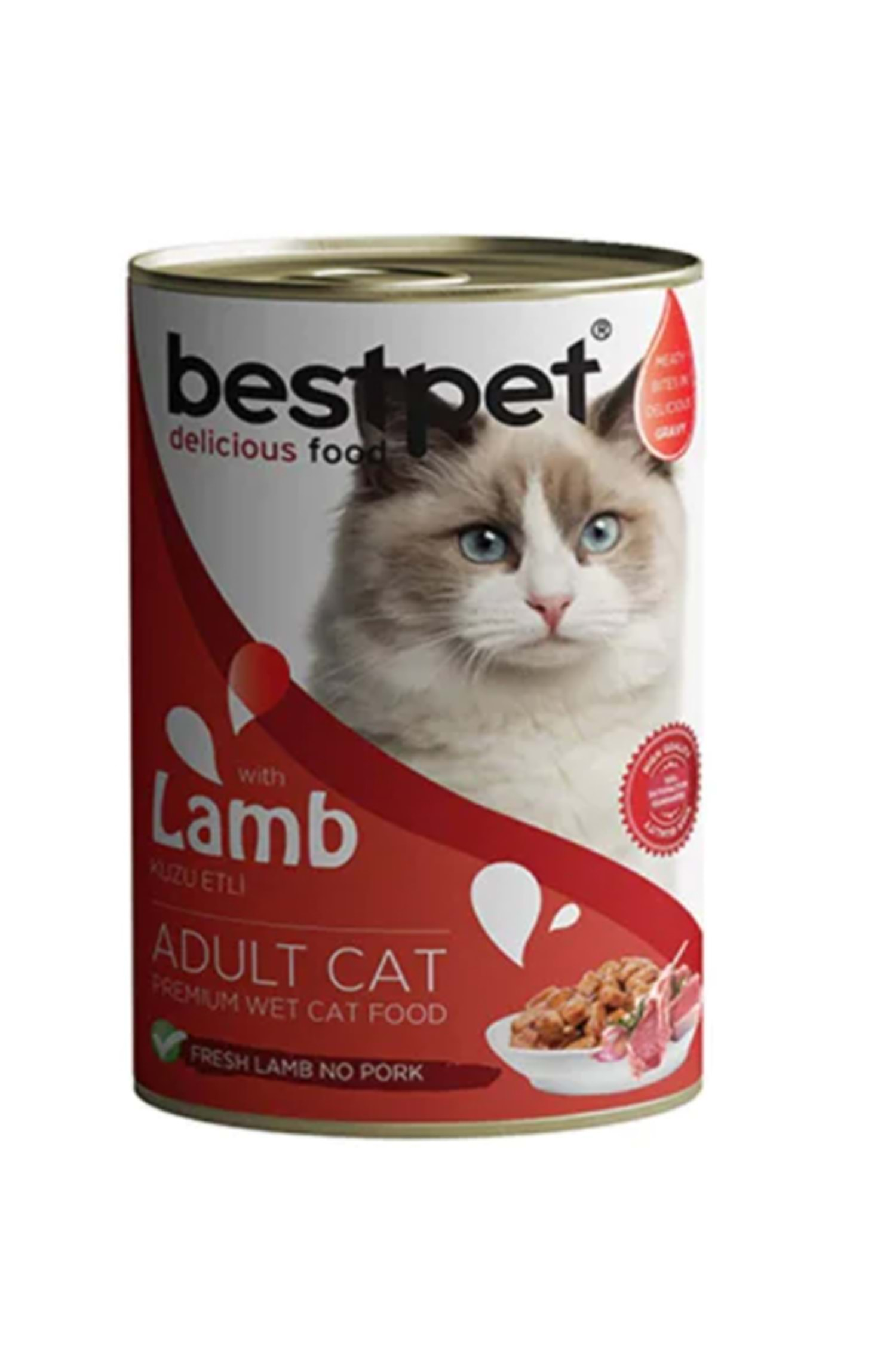 Bestpet Kuzulu Jöleli Yetişkin Kedi Konservesi 400 Gr - Lisinya